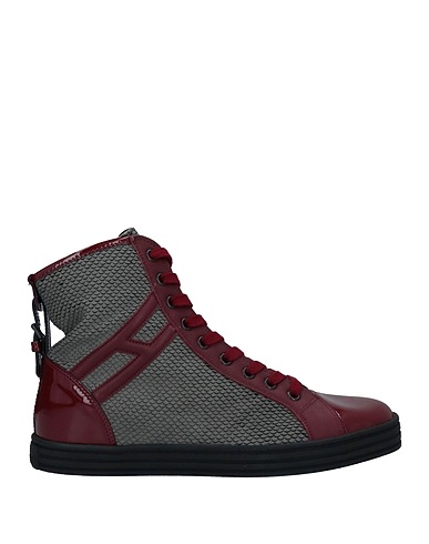 HOGAN REBEL Sneakers Burgundy Soft Leather