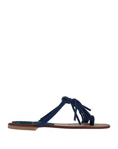 STELE Infradito Blu Pelle