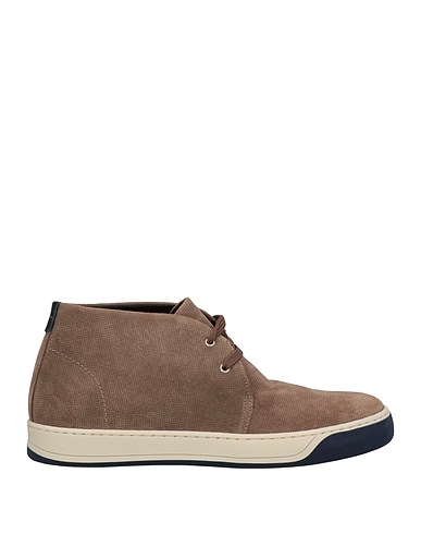 POLLINI Ankle boot Khaki Leather