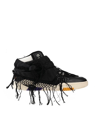 SAINT LAURENT Sneakers Black Soft Leather, Textile fibres
