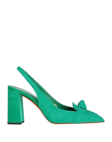 SANTONI Pump Green Leather