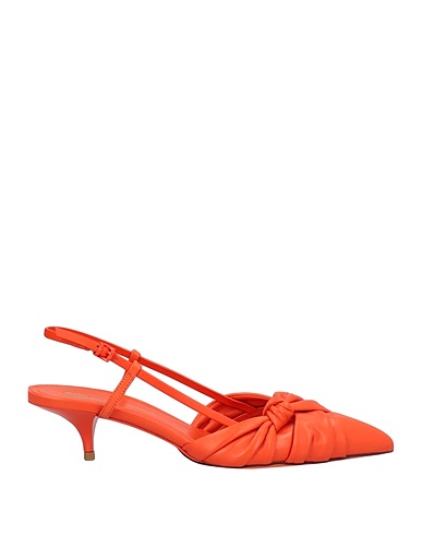 SANTONI Pump Orange Soft Leather