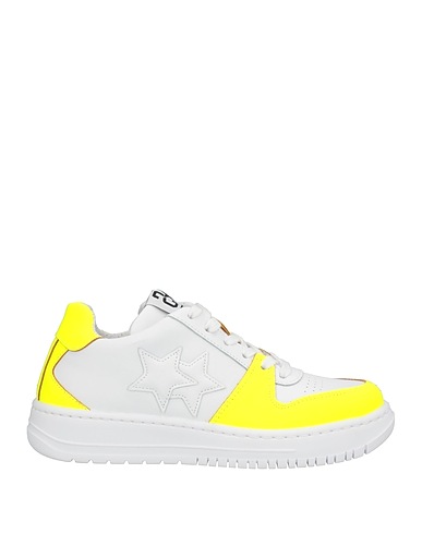 2STAR Sneakers Yellow Soft Leather