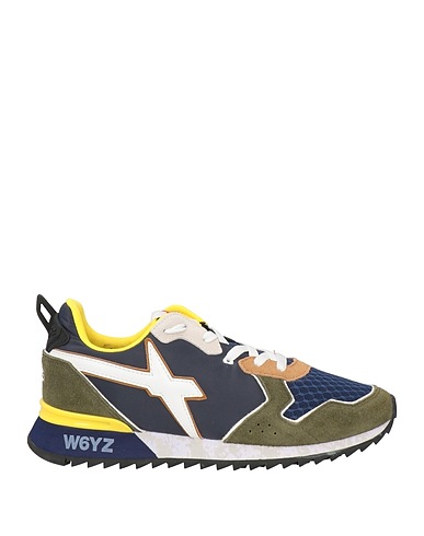 W6YZ Sneakers Blu Pelle, Fibre tessili
