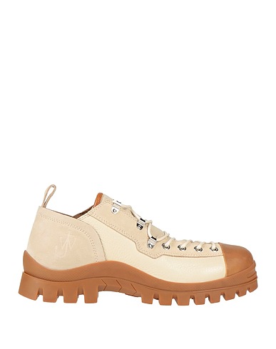 JW ANDERSON Scarpe da trekking Beige Pelle di vitello, Fibre tessili