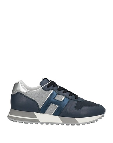 HOGAN Sneakers Bleu nuit Cuir, Fibres textiles