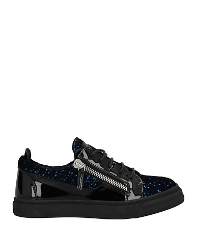GIUSEPPE ZANOTTI Sneakers Nachtblau Leder, Gewebefasern