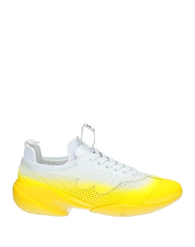 ROGER VIVIER Sneakers Yellow Soft Leather, Textile fibers
