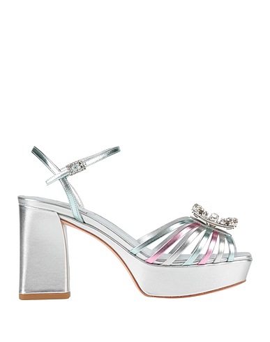 ROGER VIVIER Sandals Silver Leather