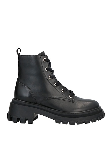 SCHUTZ Stivaletti Nero Pelle, Fibre tessili