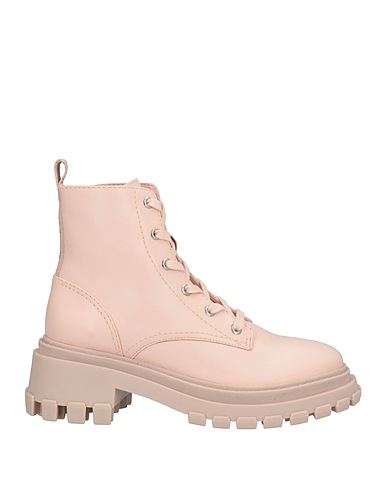 SCHUTZ Ankle boot Light pink Leather, Textile fibres