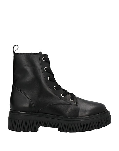 SCHUTZ Stivaletti Nero Pelle, Fibre tessili
