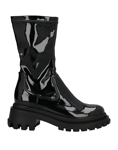 SCHUTZ Ankle boot Black Textile fibers