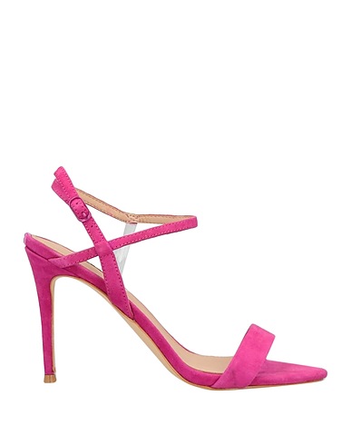 GUESS Sandals Fuchsia Leather, Rubber