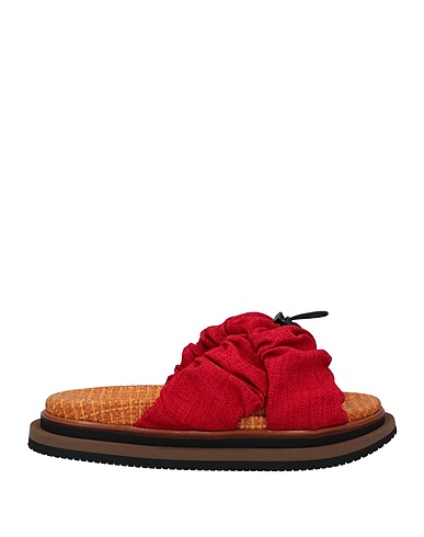 HOGAN Sandals Red Textile fibres