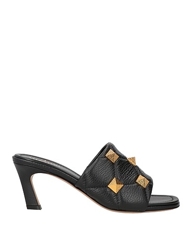 VALENTINO GARAVANI Sandals Black Soft Leather