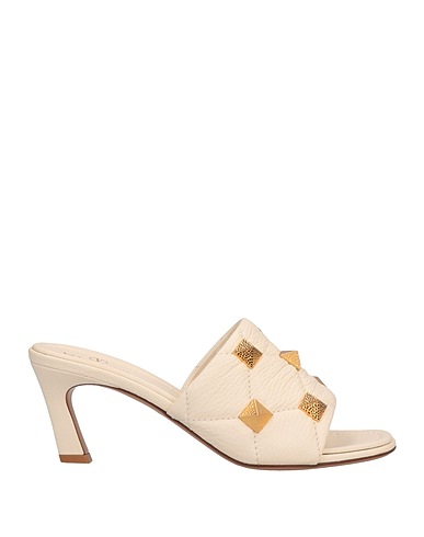 VALENTINO GARAVANI Sandalen Elfenbein Leder