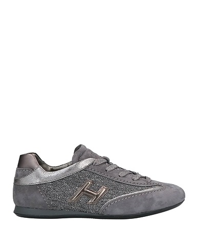 HOGAN Sneakers Lead Soft Leather, Textile fibers