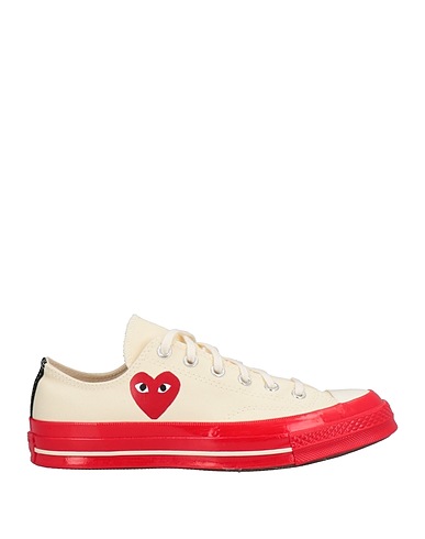 CONVERSE x COMME des GARÇONS PLAY Sneakers Avorio Fibre tessili