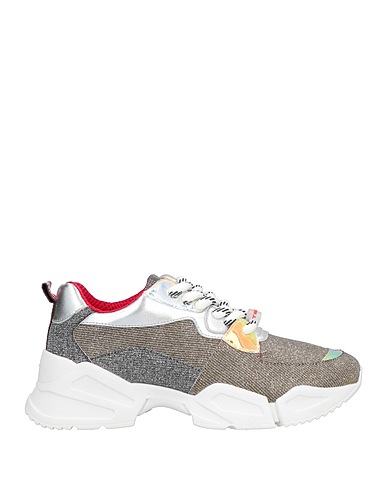 TOSCA BLU Sneakers Gold Soft Leather, Textile fibers