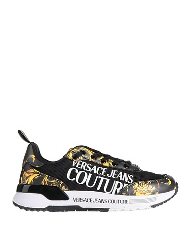 VERSACE JEANS COUTURE Sneakers Black Textile fibers