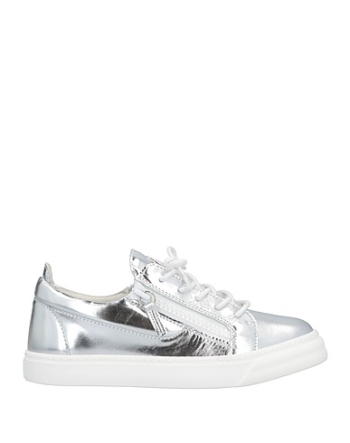 GIUSEPPE ZANOTTI Sneakers Silver Soft Leather