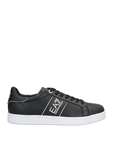 EA7 Sneakers Black Soft Leather