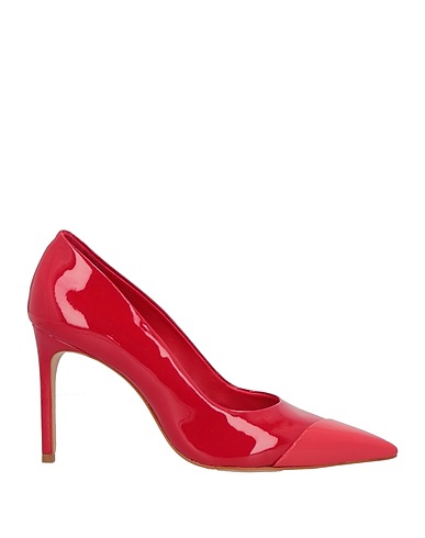 SCHUTZ Pumps Rot Leder, Gewebefasern