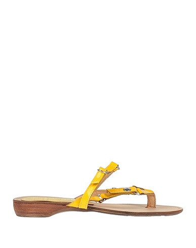 STELE Flip flops Yellow Soft Leather