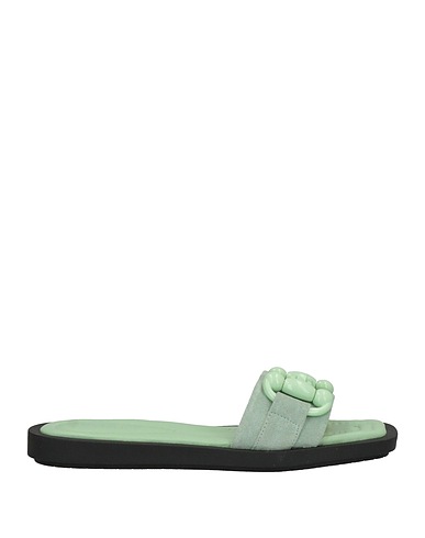 JANET & JANET Sandals Sage green Leather