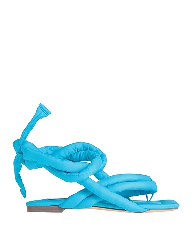 SEBASTIAN Milano Flip flops Azure Textile fibres, Leather
