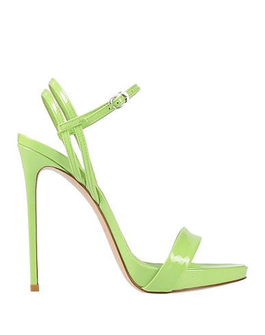 LE SILLA Sandals Lime green Soft Leather