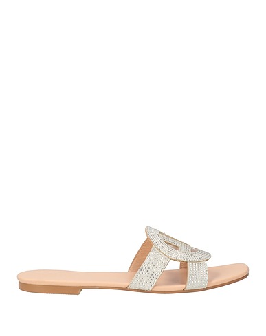 GAëLLE Paris Sandali Off white Fibre tessili