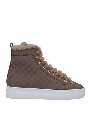 LE SILLA Sneakers Khaki Textile fibres, Shearling