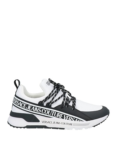 VERSACE JEANS COUTURE Sneakers Blanc Fibres textiles, Caoutchouc