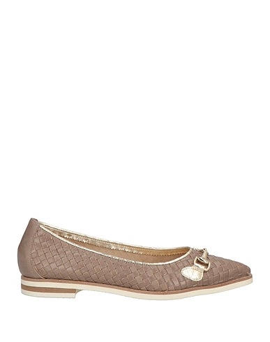 BRUGLIA Ballet flats Taupe Leather