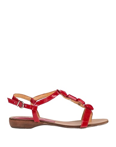 STELE Flip flops Red 100% Leather