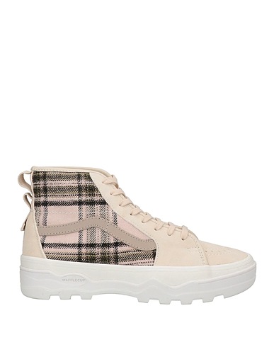 VANS Sneakers Beige Textile fibers, Soft Leather