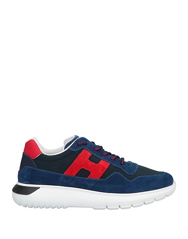 HOGAN Sneakers Nachtblau Leder, Gewebefasern