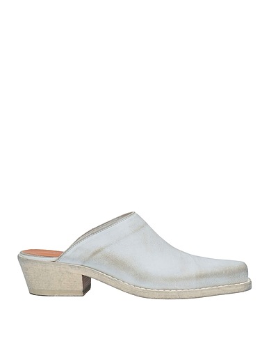 BUTTERO® Mules and clogs Light grey Soft Leather