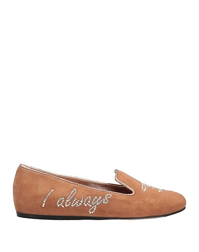 LE SILLA Loafers Camel Leather