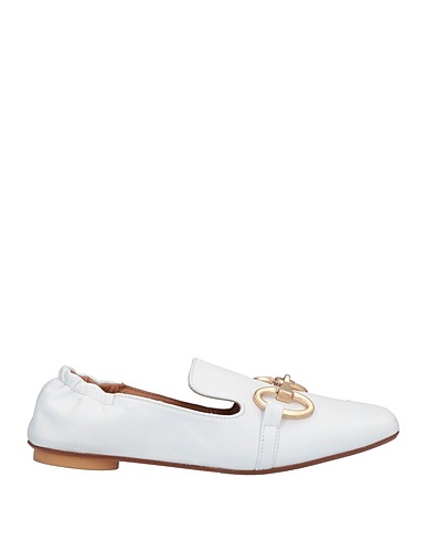 J|D JULIE DEE Mocassino Bianco Pelle
