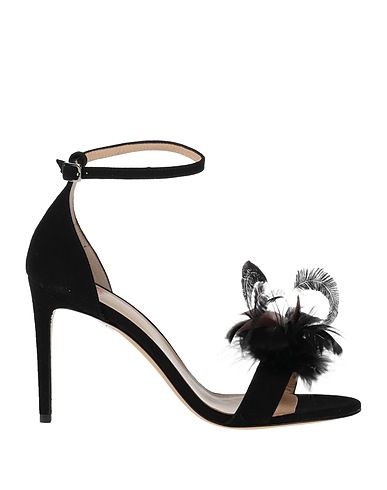 LE FABIAN Sandales Noir Cuir