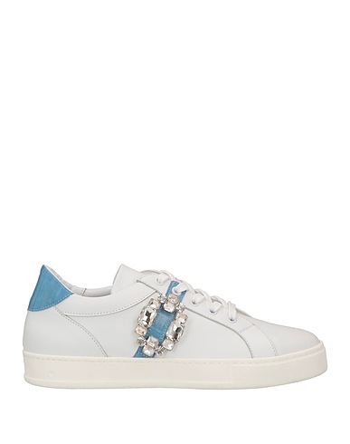 ROBERTO BOTTICELLI Sneakers White Calfskin, Eelskin