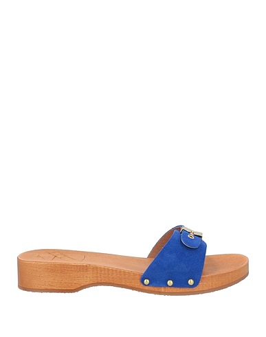 ANTIDOTI Mule e zoccoli Blu china Pelle, Legno