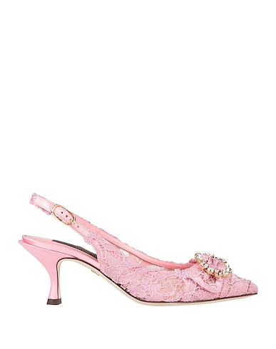 DOLCE&GABBANA Pump Pink 41% Viscose, 32% Polyamide, 22% Cotton, 5% Silk