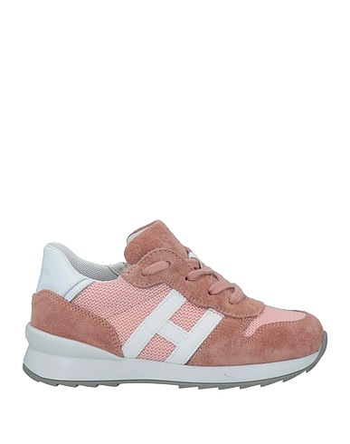 HOGAN Sneakers Antique rose Leather, Textile fibres