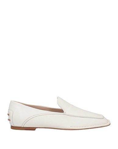 TOD'S Loafers Ivory Soft Leather