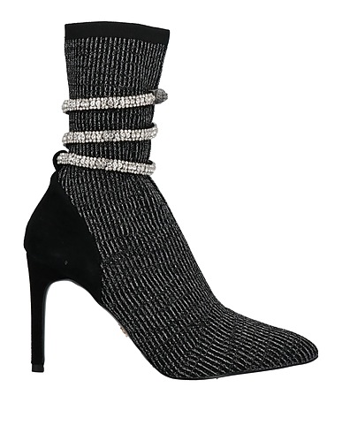 KURT GEIGER Ankle boot Black Textile fibres, Leather
