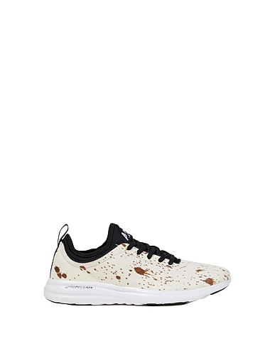 APL ATHLETIC PROPULSION LABS Sneakers Ivory Bovine fur, Textile fibres